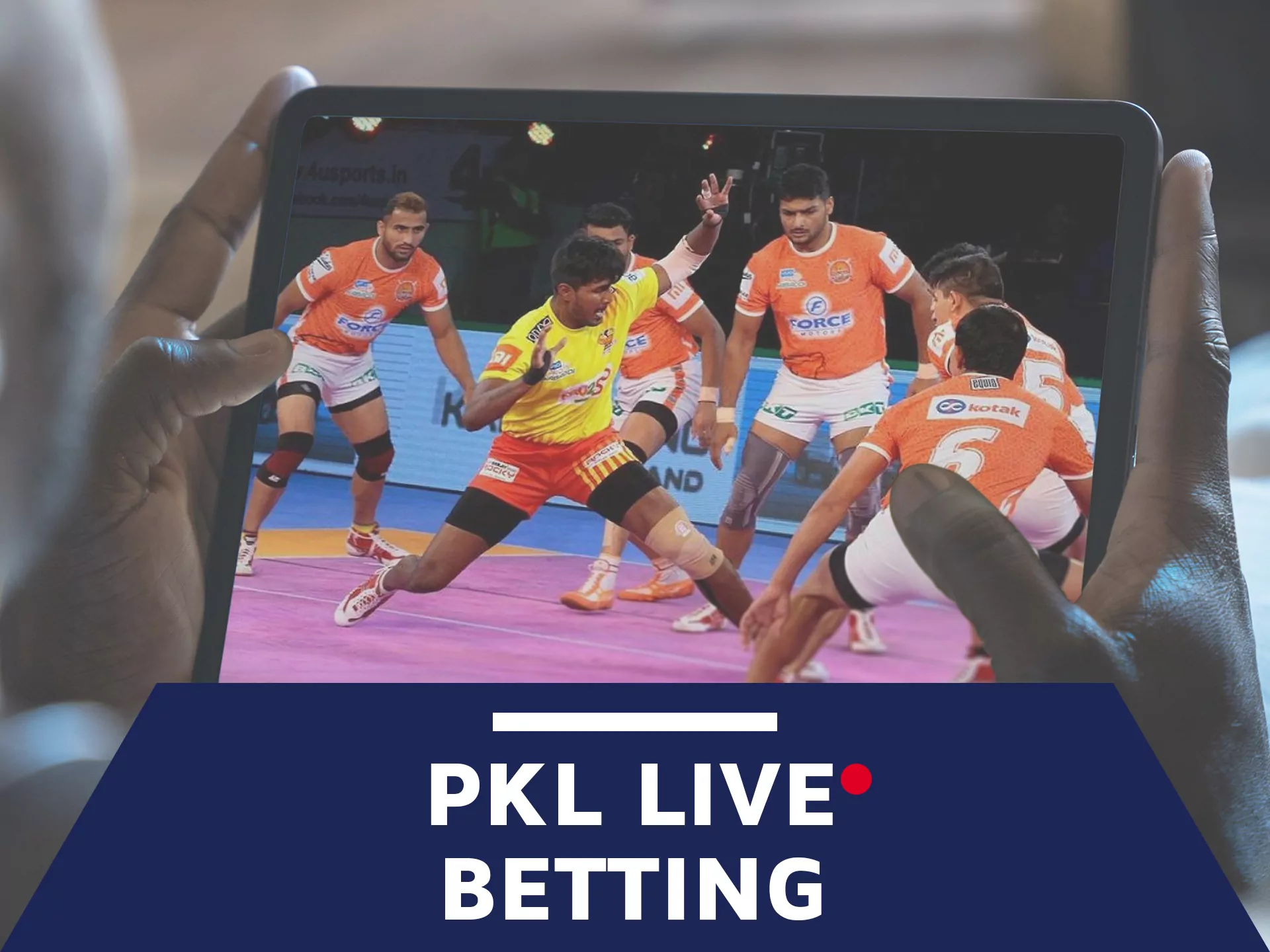 Bet in live format on Kabaddi matches.
